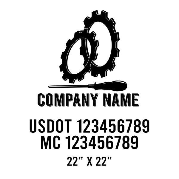 Mechanic USDOT Decals