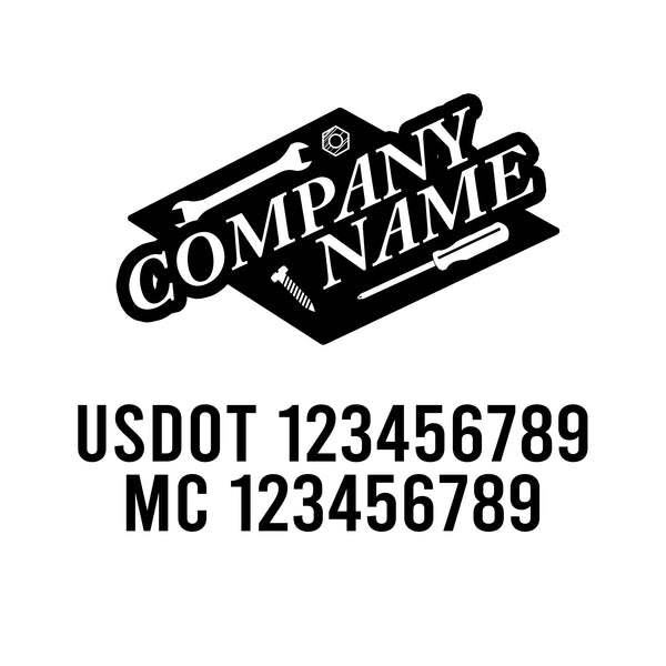 Mechanic USDOT Decals