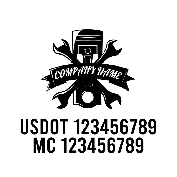 Mechanic USDOT Decals