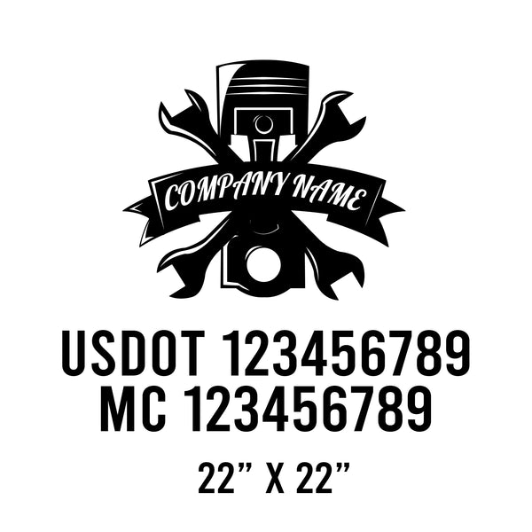 Mechanic USDOT Decals