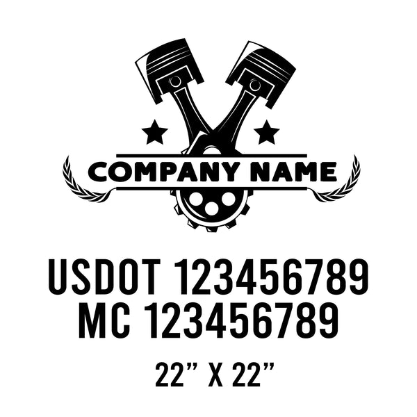Mechanic USDOT Decals