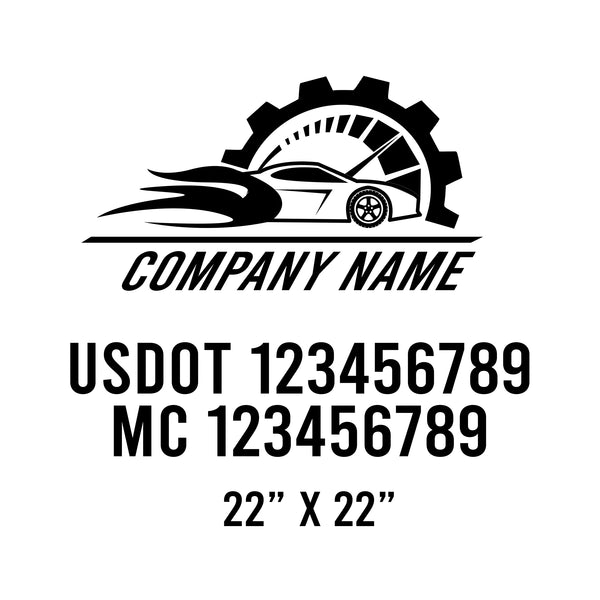Mechanic USDOT Decals