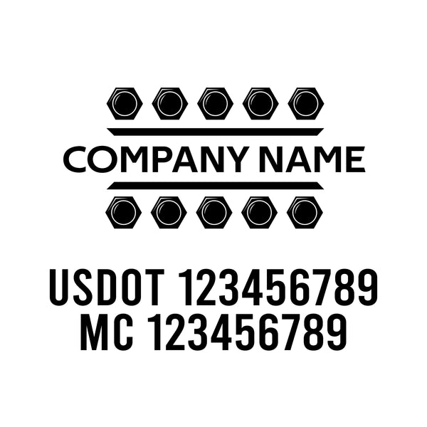 Mechanic USDOT Decals