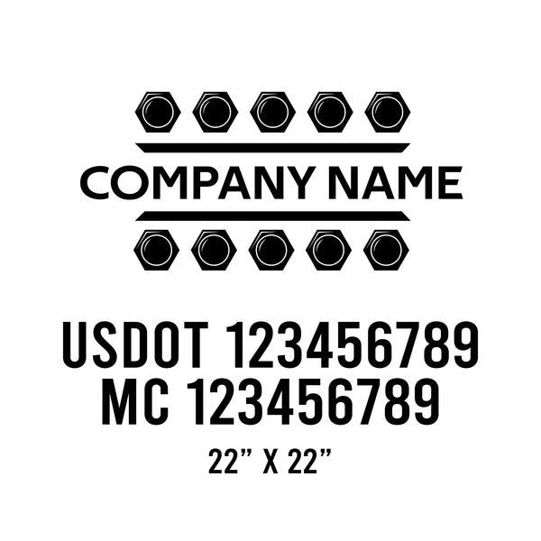 Mechanic USDOT Decals