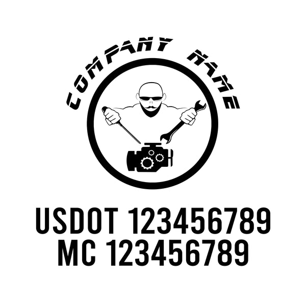 Mechanic USDOT Decals