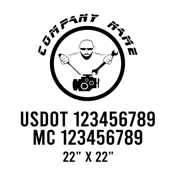Mechanic USDOT Decals