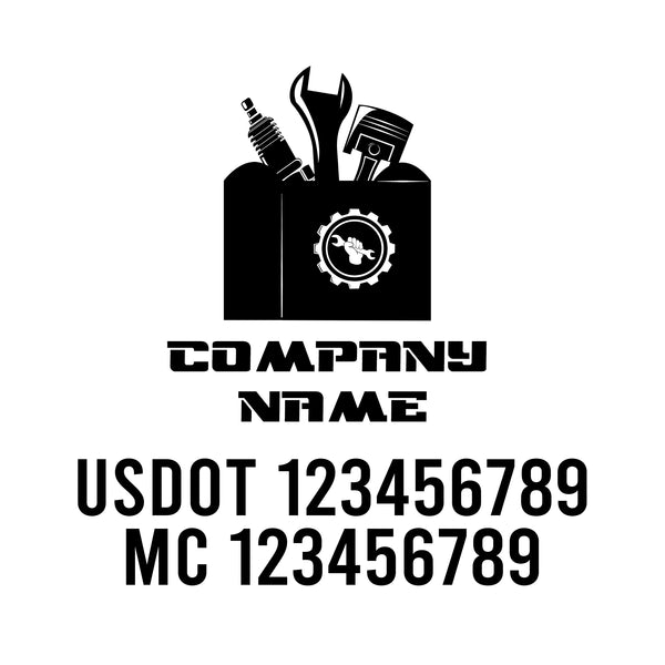 Mechanic USDOT Decals