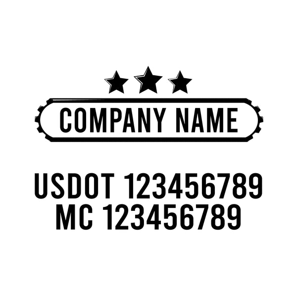 Mechanic USDOT Decals