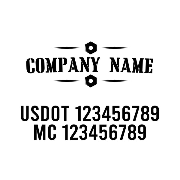 Mechanic USDOT Decals