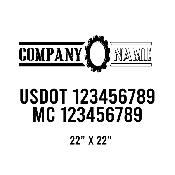 Mechanic USDOT Decals