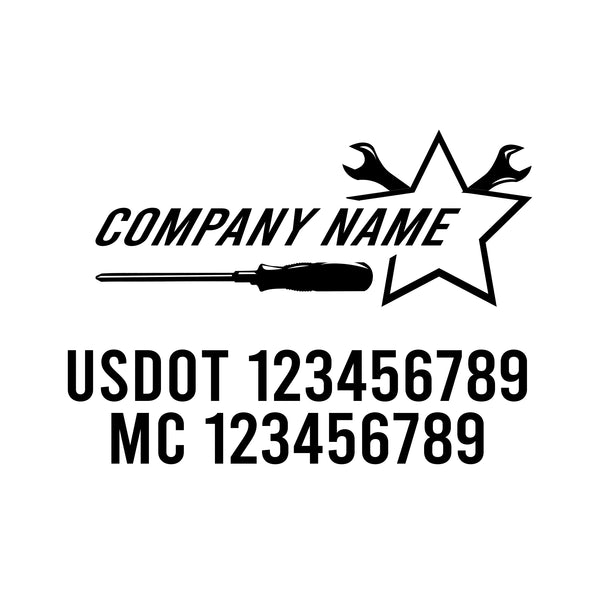 Mechanic USDOT Decals