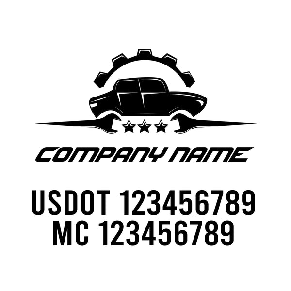 Mechanic USDOT Decals