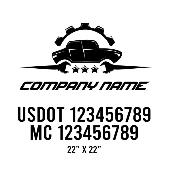 Mechanic USDOT Decals