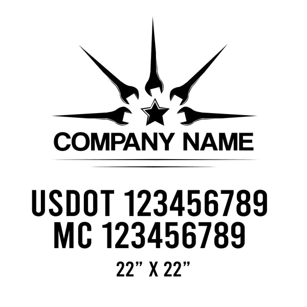 Mechanic USDOT Decals