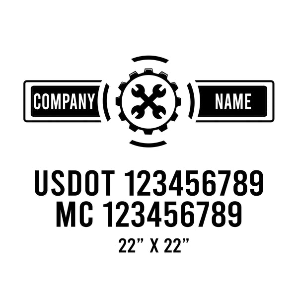 Mechanic USDOT Decals