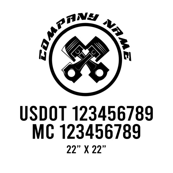 Mechanic USDOT Decals
