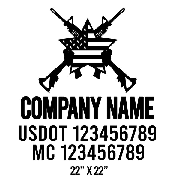 Military USDOT Decals