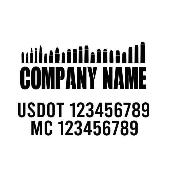 Military USDOT Decals