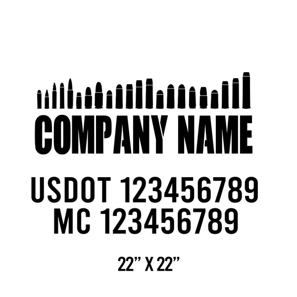 Military USDOT Decals
