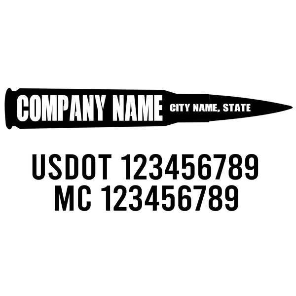 Military USDOT Decals