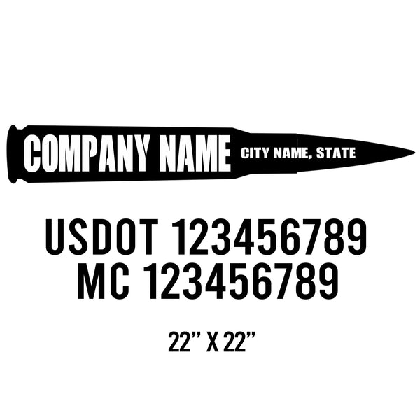 Military USDOT Decals