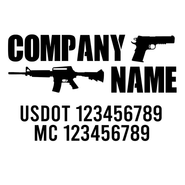 Military USDOT Decals