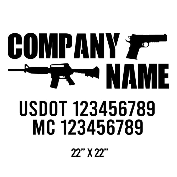 Military USDOT Decals