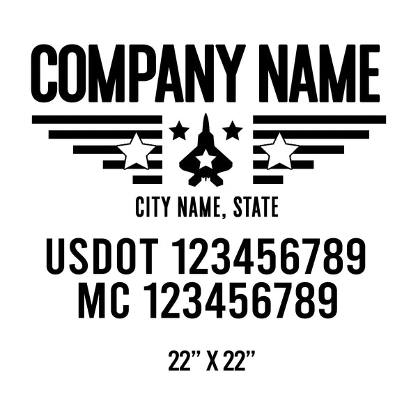 Military USDOT Decals