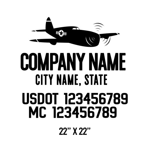 Military USDOT Decals