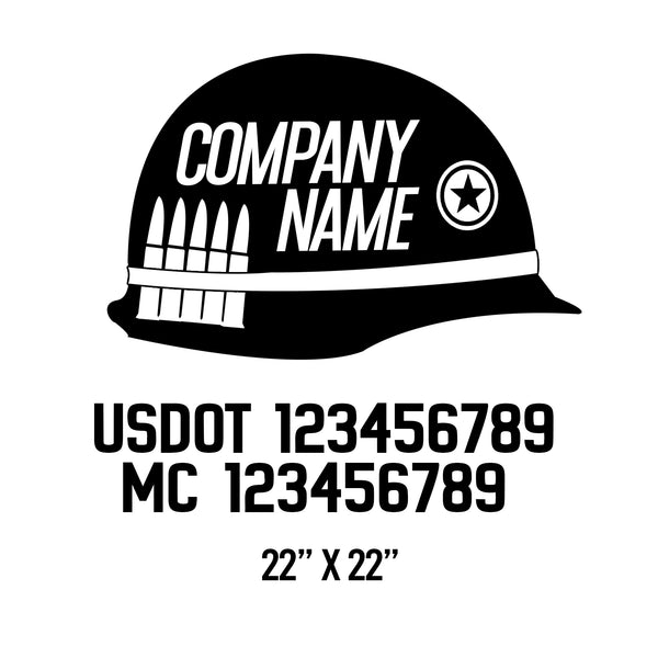 Military USDOT Decals