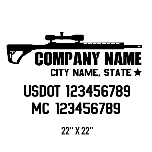 Military USDOT Decals