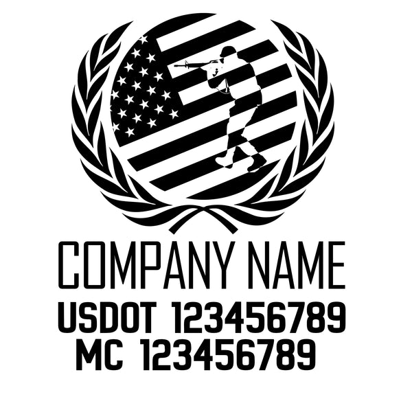 Military USDOT Decals
