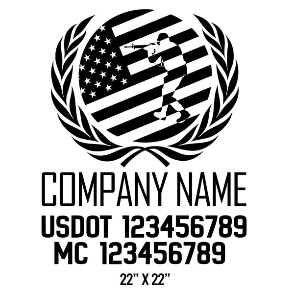 Military USDOT Decals
