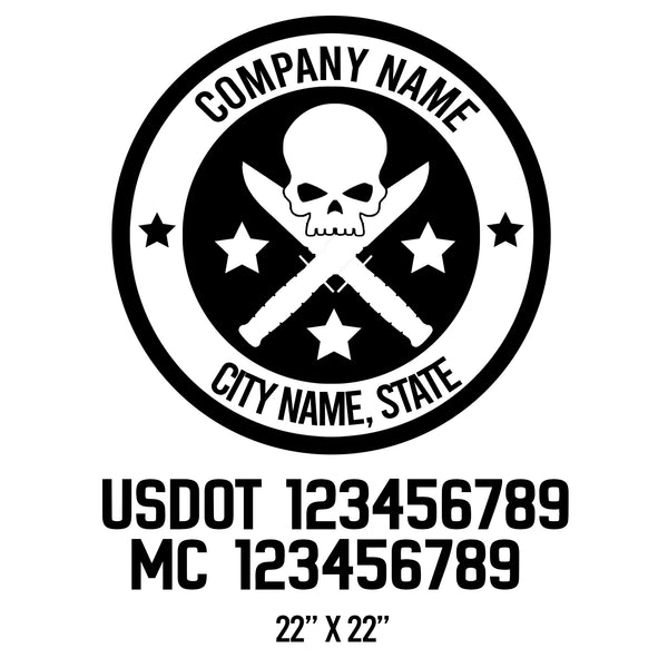 Military USDOT Decals