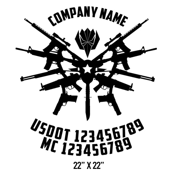 Military USDOT Decals