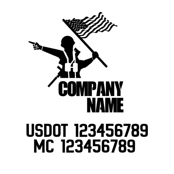 Military USDOT Decals