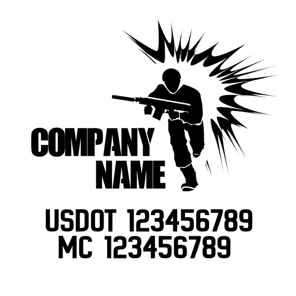 Military USDOT Decals