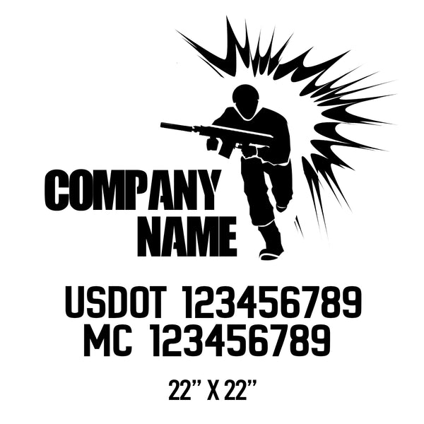 Military USDOT Decals