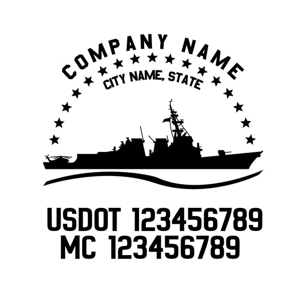 Military USDOT Decals