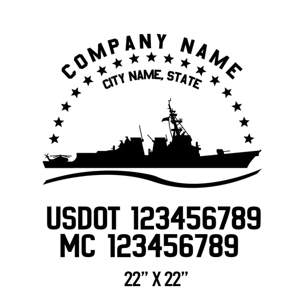 Military USDOT Decals