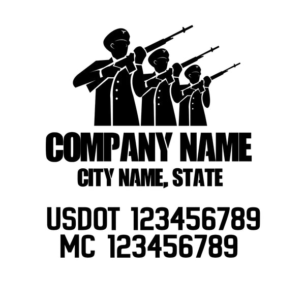 Military USDOT Decals
