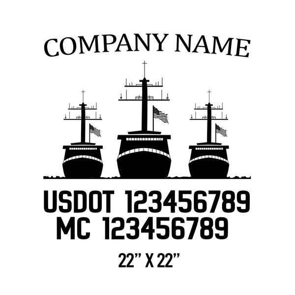 Military USDOT Decals