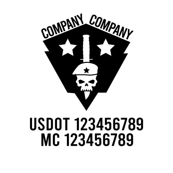 Military USDOT Decals