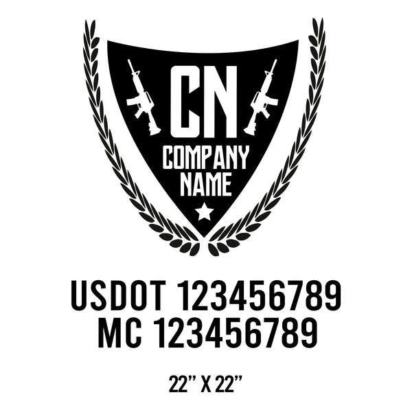 Military USDOT Decals
