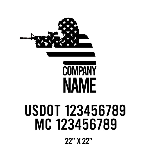 Military USDOT Decals