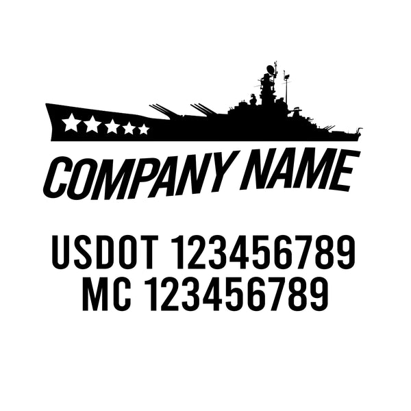 Military USDOT Decals