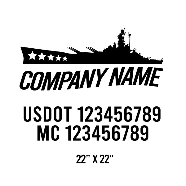 Military USDOT Decals