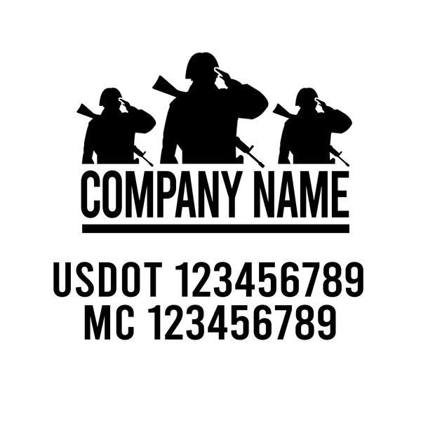 Military USDOT Decals