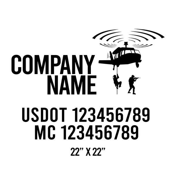 Military USDOT Decals