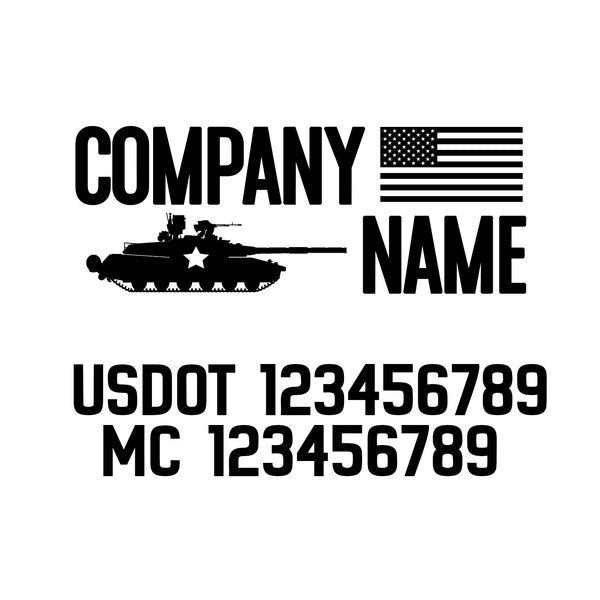 Military USDOT Decals